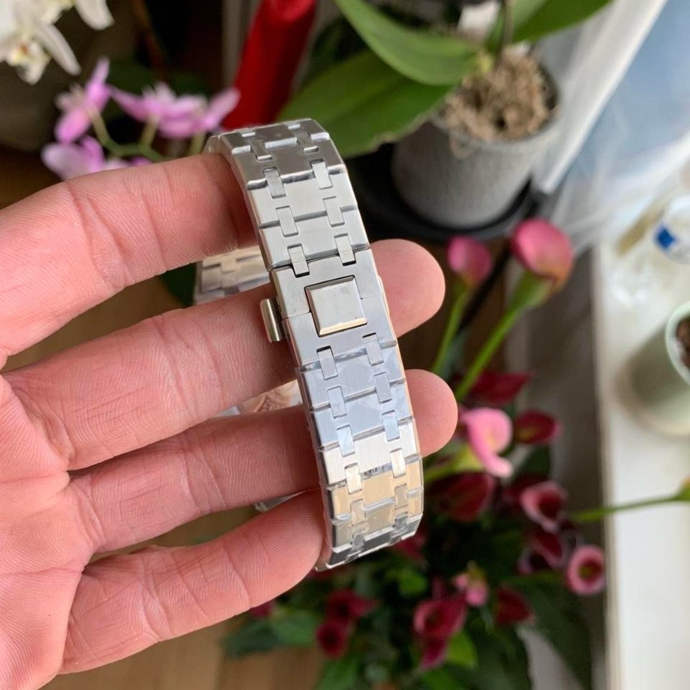 Silver Skeleton Dial Watch Automatic - image 2